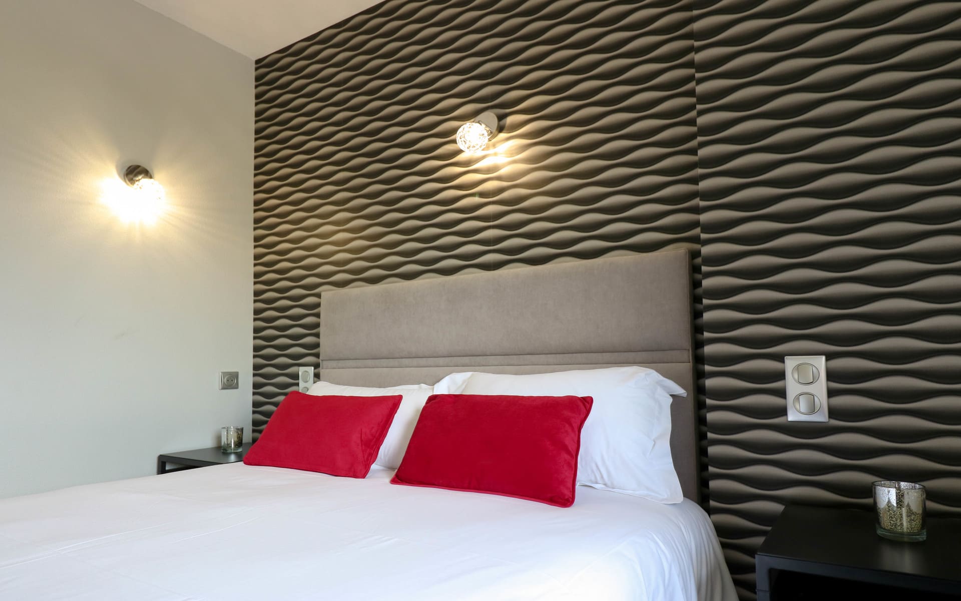 Chambres double cosy - Hôtel 3 étoiles aéroport Rennes
