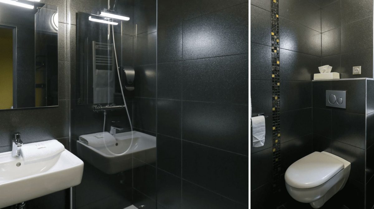 Salle de bain chambres confort Hôtel 3 étoiles Rennes aéroport